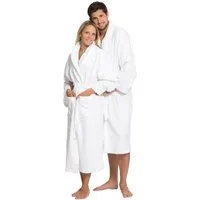 ZOLLNER Unisex-Bademantel, 50% Polyester, 50% Baumwolle, Schalkragen, Gürtel, 50% Polyester, 50% Baumwolle, für Damen und Herren, verfügbar in S-XXL