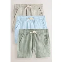 Next Shorts Weiche, strukturierte Schlupfshorts im 3er-Pack (3-tlg)