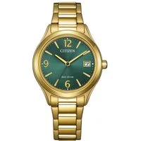 Citizen Solaruhr Elegance FE6122-64X, Armbanduhr, Damenuhr, Edelstahlarmband, analog, Big Date