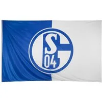 FC Schalke 04 Flagge Hissfahne im Querformat 100% Polyester Blau-Weiß ca. 250 x 150 cm