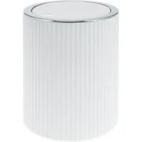 bremermann Kosmetikeimer Mini-Kosmetikeimer GAVELLO mit Schwingdeckel / mit Rillendekor, 1,5 L