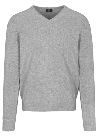 COMMANDER Finest Clothing - V-Pullover Basic, uni tech grey mel. - Gr. - S