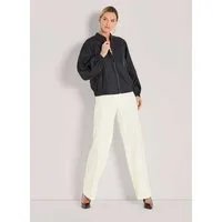 MADELEINE Outdoorjacke Sportlicher Damenblouson mit Zipper Eleganter Look mit Strickbündchen und Falten