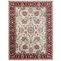 Mazovia Orientteppich Oriente Teppich - Traditioneller Teppich Orient Rot Creme, 60 x 100 cm, Geeignet für Fußbodenheizung, Pflegeleicht, Wohnzimmerteppich