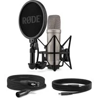 RØDE Mikrofon Rode NT1 5th Generation XLR USB Studio-Mikrofon, Vorteils-Set mit Ohrhörer