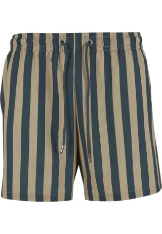 URBAN CLASSICS Badeshorts "Urban Classics Striped Seersucker Swim Shorts"
