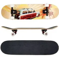 FunTomia Skateboard Skateboard mit Mach1 ABEC-9 Kugellager 7-lagigem Ahornholz 100A Rollen