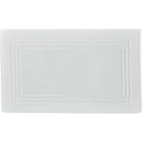 Kleine Wolke Badematte Lodge, Badvorleger, Höhe 80 mm, beidseitig nutzbar, Baumwolle, rechteckig, Badteppich, Frottier-Qualität, Uni Farben, mit Bordüre