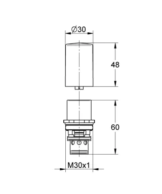 EICHELBERG Unterputz-Umstellung 440018 für UP-Einhand-Wannenbatterie chrom, 44001826 44001826