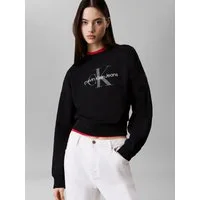 Calvin Klein Jeans Sweatshirt LS MONOLOGO FRENCH TERRY RLXD CR, Logoschriftzug