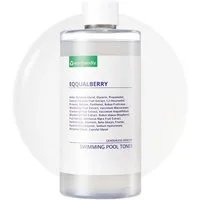 Eqqualberry Toner Swimming Pool Daily Facial Toner, sanftes Gesichtswasser mit Protease Peeling, 8-fach Hyaluronsäure, 5-Beeren-Komplex & Panthenol, für alle Hauttypen geeignet, 300 ml, K-Beauty Feuchtigkeitstoner
