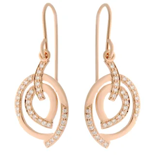 Orphelia 'Celine' Tropfenohrringe aus 925er Sterlingsilber für Damen - Rosé ZO-7114/RG