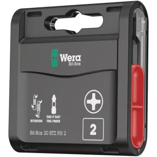 Wera Bit-Box 20 BTZ PH, PH 2 x 25 mm, 20-teilig - 05057751001