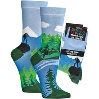 FussFreunde Socken 2 Paar Fun Socken, Spaß mit Socken, viele lustige Motive, Geschenkidee (Set, 2 Paar) handgekettelte Zehennaht, Piqué-Komfortbund