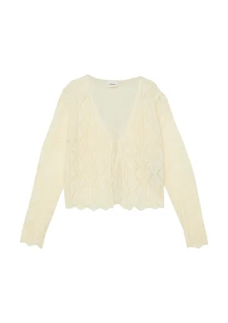s.Oliver - Strickjacke creme - Gr. - 146/152