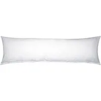 Heubergshop Seitenschläferkissenbezug, (1 Stück), Seersucker, 40x145cm uni einfarbig 100% Baumwolle Bezug (EW-Weiß)