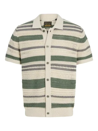 JACK&JONES - JPRBLUHAMILTON BUTTON THROUGH POLO SS - Gr. - S