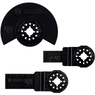 Bosch Starlock Starter-Set Holz, 3-teilig, für Multifunktionsgeräte - 2607017323