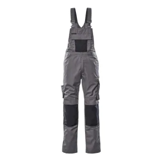 MASCOT Augsburg Latzhose mit Knietaschen UNIQUE Anthrazit / Schwarz 62 - 12169-442-88809-90C62