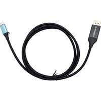USB Adapterkabel, USB-C > DisplayPort, bi-direktional 8K/30Hz schwarz, 150cm