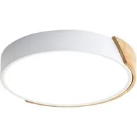 Riserva Deckenleuchte LED Deckenleuchte 24W rund, 30 cm, Holzoptik, 6500K