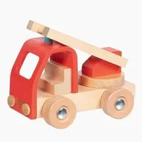 goki Spielzeug-Feuerwehr Feuerwehrfahrzeug Leiterwagen Goki, (Packung, 1-tlg., set), Spielspaß für kleine Feuerwehrhelden