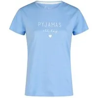 By Louise Pyjamaoberteil Lace Luxury (Packung, 1-tlg., 1-teilig) Damen Pyjamaoberteil Kurzarm Baumwolle T-Shirt