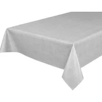 Beautex Tischdecke Wachstuchtischdecke Leinen hellgrau, abwaschbar, Garten & Balkon (1-tlg)
