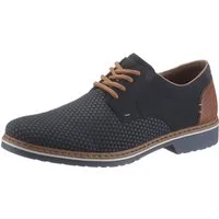 Rieker Schnürschuh mit modischer Perforation, Freizeitschuh, Halbschuh, Schnürschuh