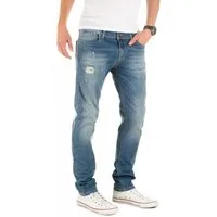 WOTEGA Slim-fit-Jeans Jeans Pete destroyed Herren Jeans mit Stretchanteil