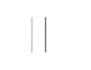 emco Einbau-Set prime Slim Halbeinbau Glas weiss matt,949700047 949700047