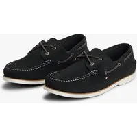 Tommy Hilfiger TH BOAT SHOE CORE SUEDE Bootsschuh, Casualschuh, Freizeitschuh, Schnürer mit Bänder-Durchzügen