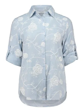 Zabaione - Blouse Ce44lina light blue - Gr. - S