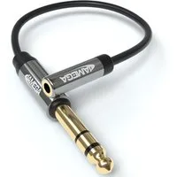 JAMEGA 0,2m Stereo Klinken Adapter 3,5mm Klinken Buchse auf 6,3mm Klinken Audio-Adapter