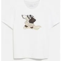 comma Kurzarmshirt T-Shirt T-Shirt mit Artwork