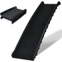 FIVMEN Haustiertreppe Hunderampe Faltbare Hundetreppen Kofferraumrampe bis zu 90 kg, Hundeautorampe mit Gummipuffer bis 90 kg, 156 x 40cm