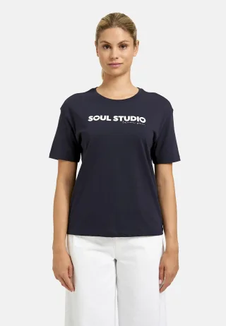 Smith&Soul - Relaxed T-Shirt Soul Studio marine - Gr. - L