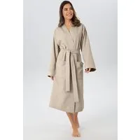 OTTO home Unisex-Bademantel Vanessa, ideal für Sauna & Spa, Hotelbademantel, Morgenmantel, Langform, Baumwolle, Kimono-Kragen, Gürtel, Taschen, Damen & Herren, Waffelpiqué, sehr leichte Qualität, S-3XL