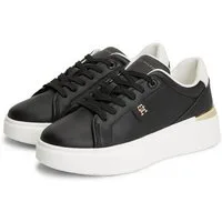 Tommy Hilfiger TH CHIC PLATFORM Plateausneaker Freizeitschuh, Halbschuh, Schnürer mit seitlichem TH-Emblem