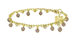konplott - Armband - Pearl Shadow beige/gold