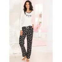 Vivance Dreams by Lascana Pyjama (Set, 2 tlg) mit süßem Schleifenmuster