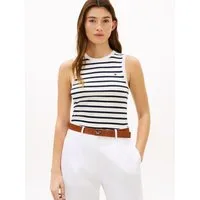Tommy Hilfiger Funktionstop SLIM CODY C-NK TANK TOP mit gerippter Textur, Rundhals
