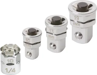 KS Tools GEARplus Stecknuss-Adapter-Satz, metrisch, 4-tlg - 503.4286