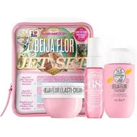 Sol de Janeiro Pflege-Set Jet Set Körperpflegeset, Luxuriöses Pflegeset mit brasilianischem Jasmin- und Drachenfruchtduft