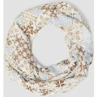 s.Oliver Loop Snood, Snood mit Grafik-Print und leichtem Mustermix