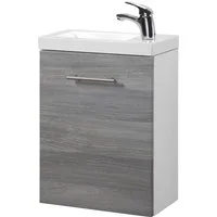 welltime Waschtisch-Set Trento, verschiedene Ausführungen und Farben, BxTxH: 40x23x56 cm, Gästebad SlimLine, Waschplatz