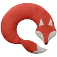 Leschi Wärmekissen mit Bio-Weizen für Nacken & Schultern, Mikrowelle, Körnerkissen Fuchs