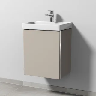 Sanipa 3way Waschtischunterbau zu Villeroy & Boch Avento Waschtisch mit 1 Tür, Kaschmir-Matt BP6181U