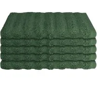 Schiesser Gästehandtücher Neapel aus 100% Baumwolle mit eleganter Hoch-Tief-Optik, Frottier (5-St), OEKO-TEX® MADE IN GREEN
