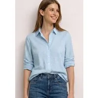 STREET ONE Hemdbluse mit gestreiftem Seersucker-Look